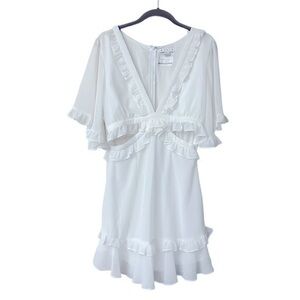HYFIVE White Ruffle Dress